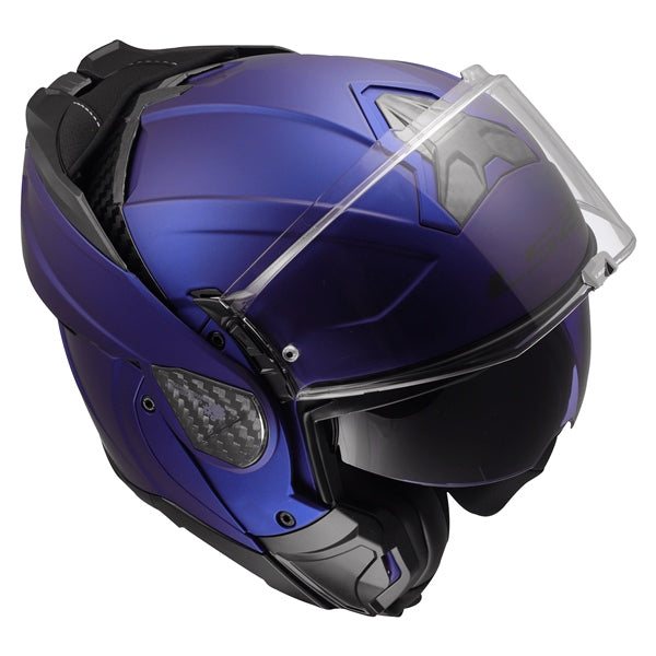 LS2 Advant II Modular Helmet Solid Matte Navy Blue L - Driven Powersports