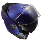 LS2 Advant II Modular Helmet Solid Matte Navy Blue L - Driven Powersports