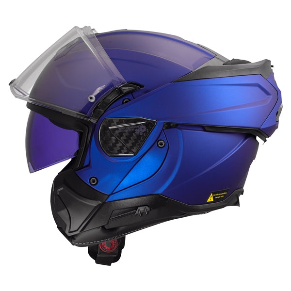 LS2 Advant II Modular Helmet Solid Matte Navy Blue L - Driven Powersports