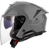 LS2 Verso II Open-Face Helmet Solid Gray XS - Driven Powersports