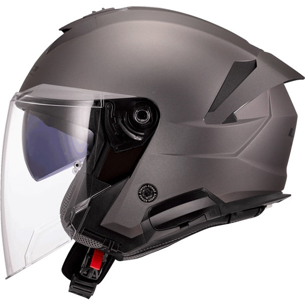 LS2 Verso II Open-Face Helmet Solid Matte Titanium M - Driven Powersports