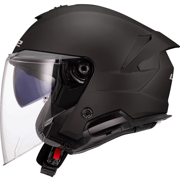 LS2 Verso II Open-Face Helmet Solid Matte Black XL - Driven Powersports