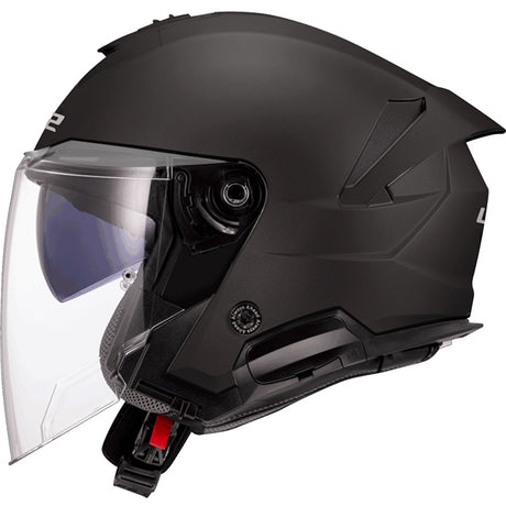 LS2 Verso II Open-Face Helmet Solid Matte Black XL - Driven Powersports