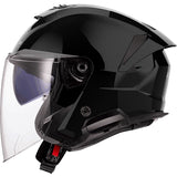 LS2 Verso II Open-Face Helmet Solid Black XL - Driven Powersports
