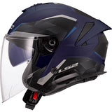 LS2 Verso II Open-Face Helmet Air Matte Navy Blue L - Driven Powersports