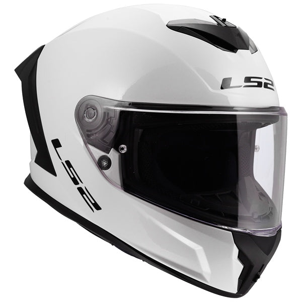 LS2 Rapid III Full-Face Helmet Solid Glossy White S - Driven Powersports
