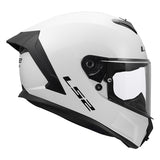LS2 Rapid III Full-Face Helmet Solid Glossy White S - Driven Powersports