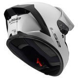 LS2 Rapid III Full-Face Helmet Solid Glossy White S - Driven Powersports