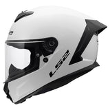 LS2 Rapid III Full-Face Helmet Solid Glossy White S - Driven Powersports