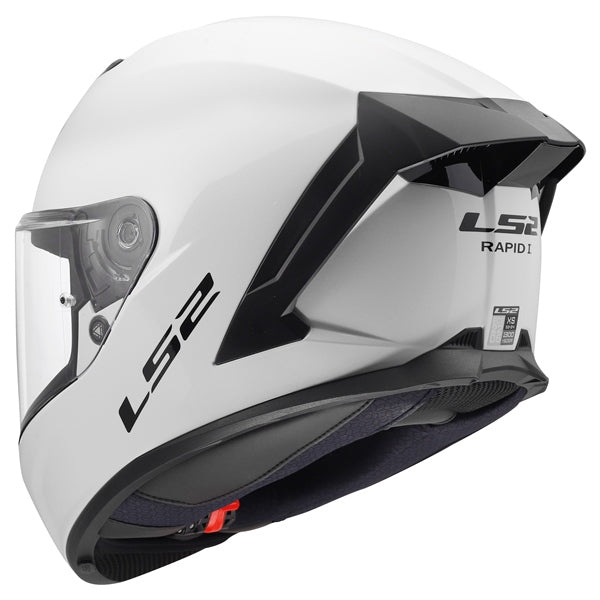 LS2 Rapid III Full-Face Helmet Solid Glossy White S - Driven Powersports