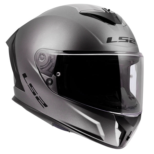 LS2 Rapid III Full-Face Helmet Solid Matte Titanium L - Driven Powersports