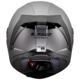 LS2 Rapid III Full-Face Helmet Solid Matte Titanium L - Driven Powersports