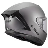 LS2 Rapid III Full-Face Helmet Solid Matte Titanium L - Driven Powersports