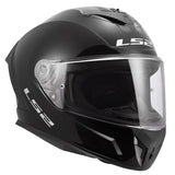 LS2 Rapid III Full-Face Helmet Solid Glossy Black XS - Driven Powersports