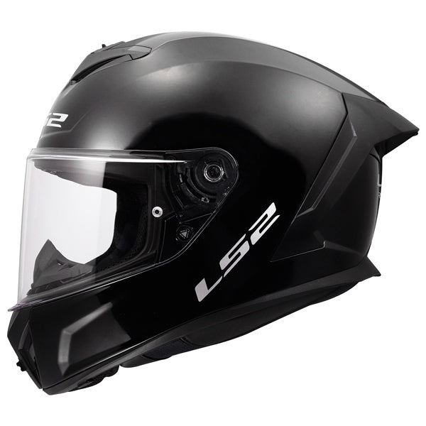 LS2 Rapid III Full-Face Helmet Solid Glossy Black XS - Driven Powersports