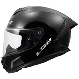 LS2 Rapid III Full-Face Helmet Solid Glossy Black XS - Driven Powersports
