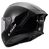 LS2 Rapid III Full-Face Helmet Solid Glossy Black XS - Driven Powersports