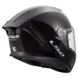 LS2 Rapid III Full-Face Helmet Solid Glossy Black XS - Driven Powersports