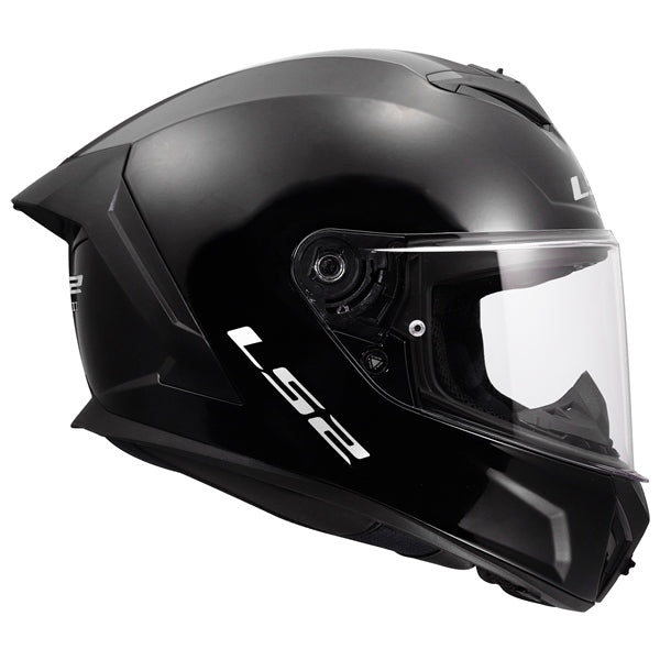 LS2 Rapid III Full-Face Helmet Solid Glossy Black XS - Driven Powersports
