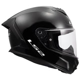 LS2 Rapid III Full-Face Helmet Solid Glossy Black XS - Driven Powersports