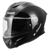 LS2 Rapid III Full-Face Helmet Solid Glossy Black XS - Driven Powersports