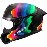 LS2 Rapid III Full-Face Helmet Flow Black/Multi 2XS - Driven Powersports