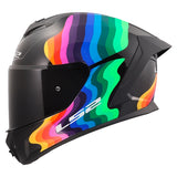 LS2 Rapid III Full-Face Helmet Flow Black/Multi 2XS - Driven Powersports