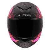 LS2 Rapid III Full-Face Helmet Poppies II Matte Black/Pink M - Driven Powersports