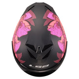 LS2 Rapid III Full-Face Helmet Poppies II Matte Black/Pink M - Driven Powersports