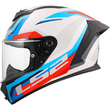 LS2 Rapid III Full-Face Helmet Hyper White/Blue/Red 2XS - Driven Powersports
