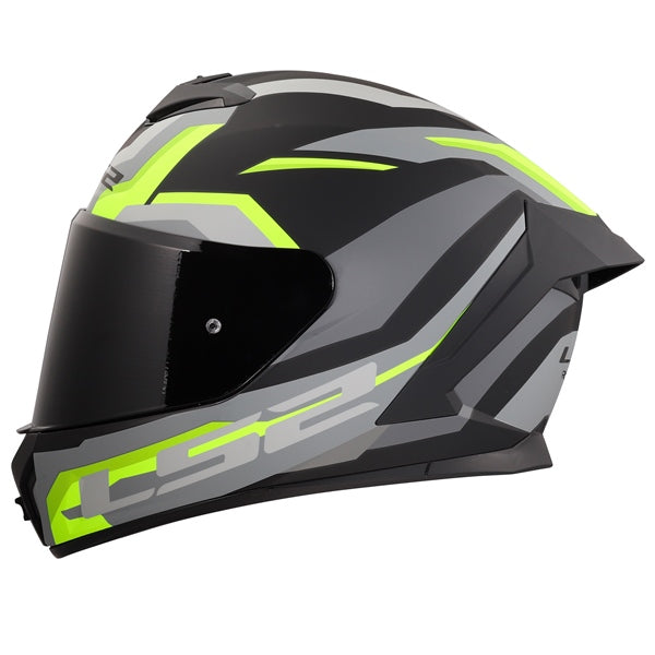 LS2 Rapid III Full-Face Helmet Hyper Matte Black/High-Visibility Yellow 2XS - Driven Powersports