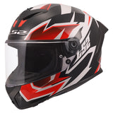 LS2 Rapid III Full-Face Helmet Xtrem White/Black/Red L - Driven Powersports
