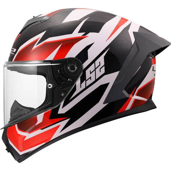 LS2 Rapid III Full-Face Helmet Xtrem White/Black/Red L - Driven Powersports