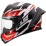 LS2 Rapid III Full-Face Helmet Xtrem White/Black/Red L - Driven Powersports