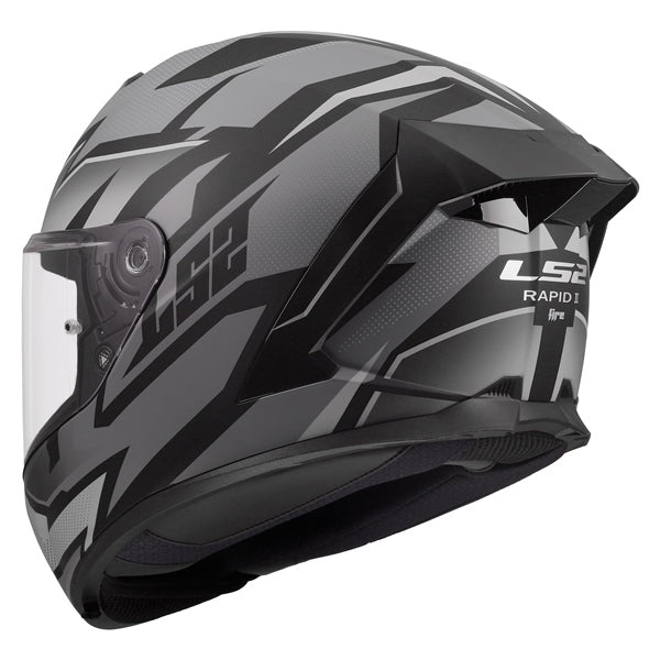 LS2 Rapid III Full-Face Helmet Xtrem Matte Black/Gray S - Driven Powersports