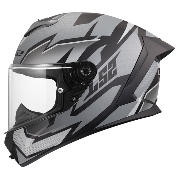 LS2 Rapid III Full-Face Helmet Xtrem Matte Black/Gray S - Driven Powersports