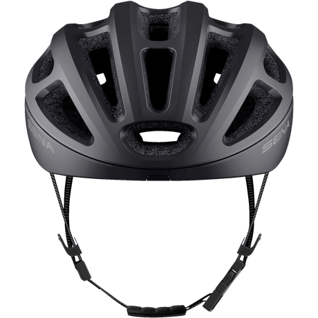 SENA CYCLING HELMET R1 EVO Matte Black Front - Driven Powersports