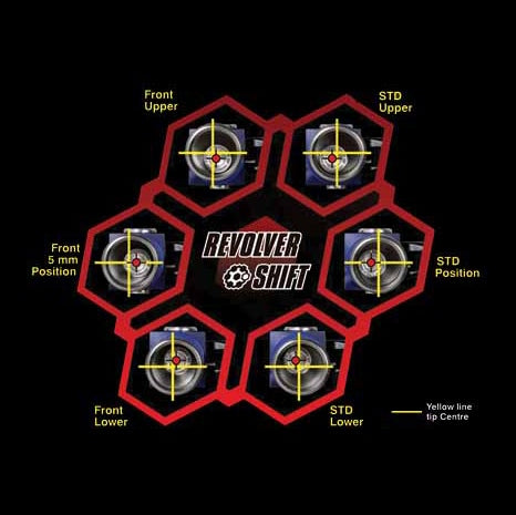 DRC/ZETA/UNIT SHIFT LEVER REVOLV DRCZETA Red - Driven Powersports