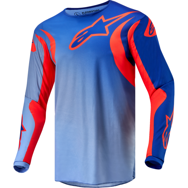 ALPINESTARS JERSEY F-LUCE Blue/Orange Front - Driven Powersports