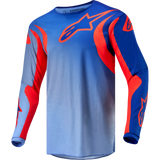 ALPINESTARS JERSEY F-LUCE Blue/Orange Front - Driven Powersports