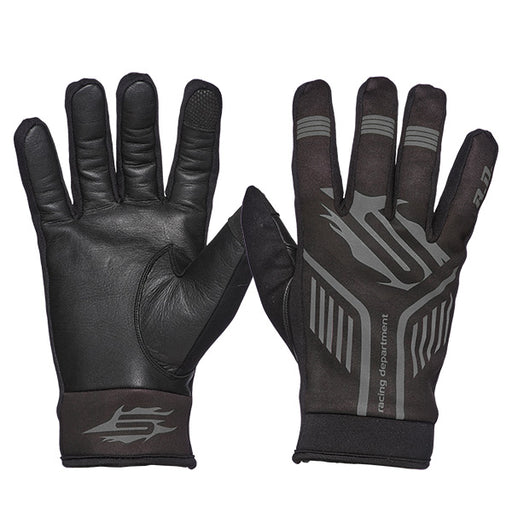 SWEEP MEN'S RACING DEPARTMENT 2.0 GLOVES Black/Grey Men's Small - Driven Powersports