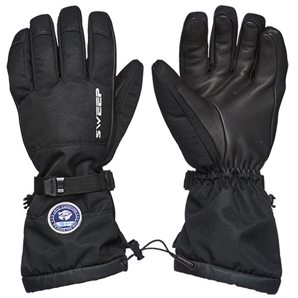 SWEEP MEN'S ARCTIC EXPEDITION GLOVES Black Men's Small - Driven Powersports