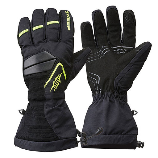 SWEEP YOUTH SCOUT GLOVES Black/High-Visibility Youth Youth Small - Driven Powersports