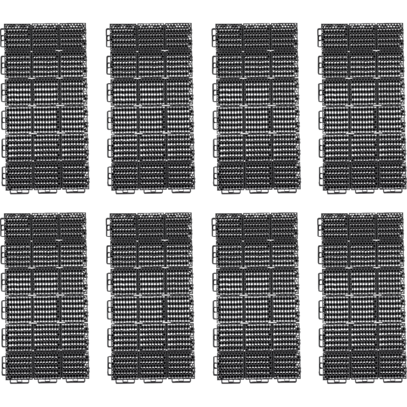 CALIBER FLOORING PROTECH QTY8 Gray Front - Driven Powersports