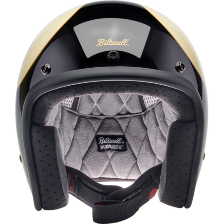 BILTWELL HELMET BONANZA White/Black Front - Driven Powersports