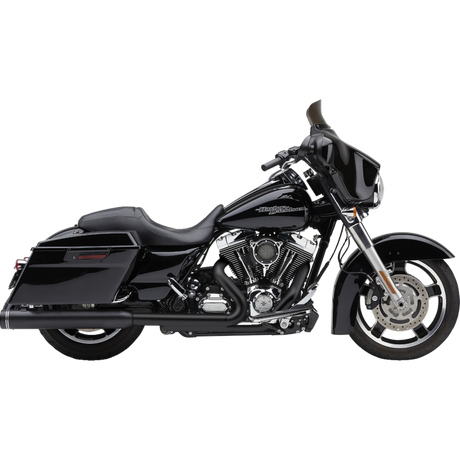 COBRA MUFFLER NH 4" FLH Black Steel Right Side - Driven Powersports