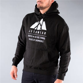 JETHWEAR HOODIE MOUNTAIN MEN JETWHEAR Black XS - Driven Powersports