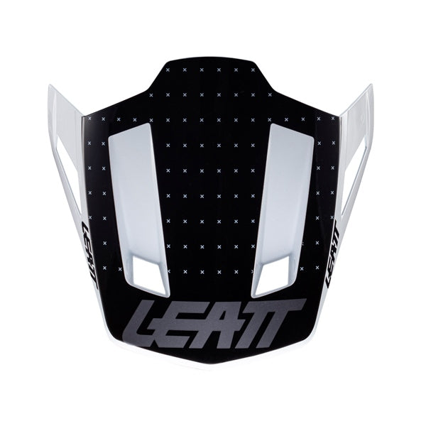 Leatt Moto 8.5 Visor Black/White - Driven Powersports