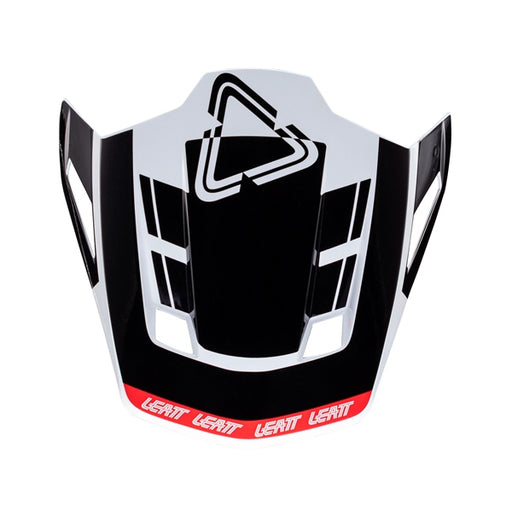 LEATT VISOR MOTO 7.5 V24 Black/White - Driven Powersports