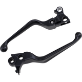 DRAG SPECIALTIES 96-17 B/T LEVER SET Black Front - Driven Powersports